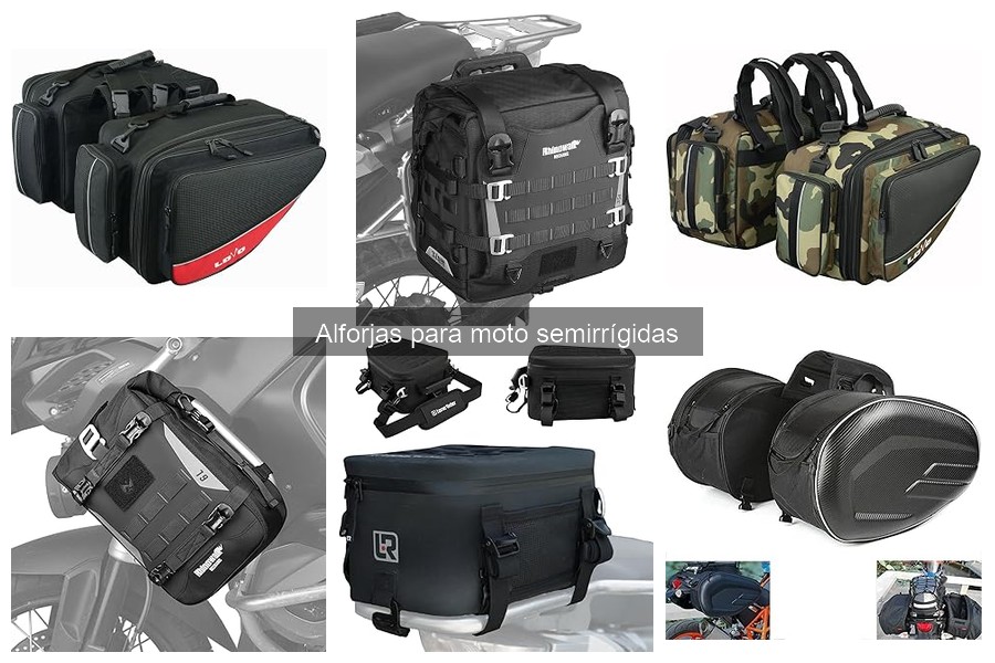 Tipos de alforjas semirrígidas para moto: Guía completa