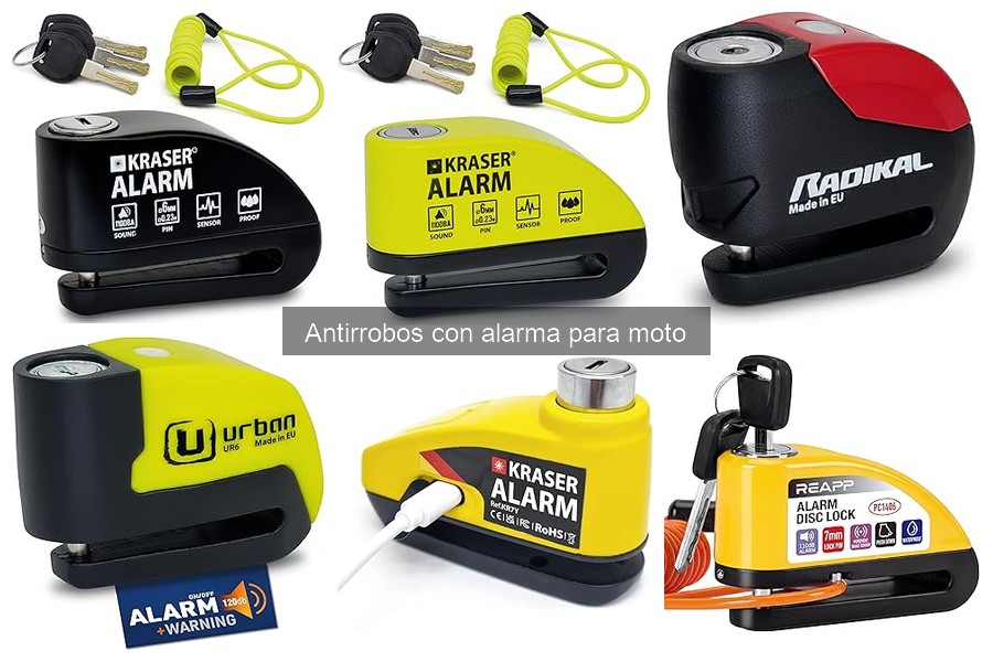 Tipos de antirrobos con alarma para moto: guía completa