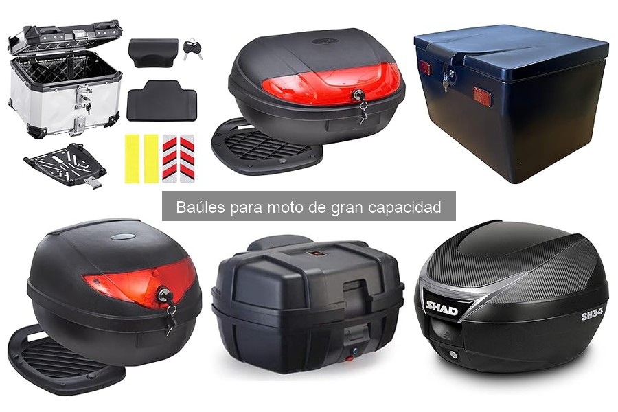 Tipos de baúles para moto de gran capacidad: guía completa