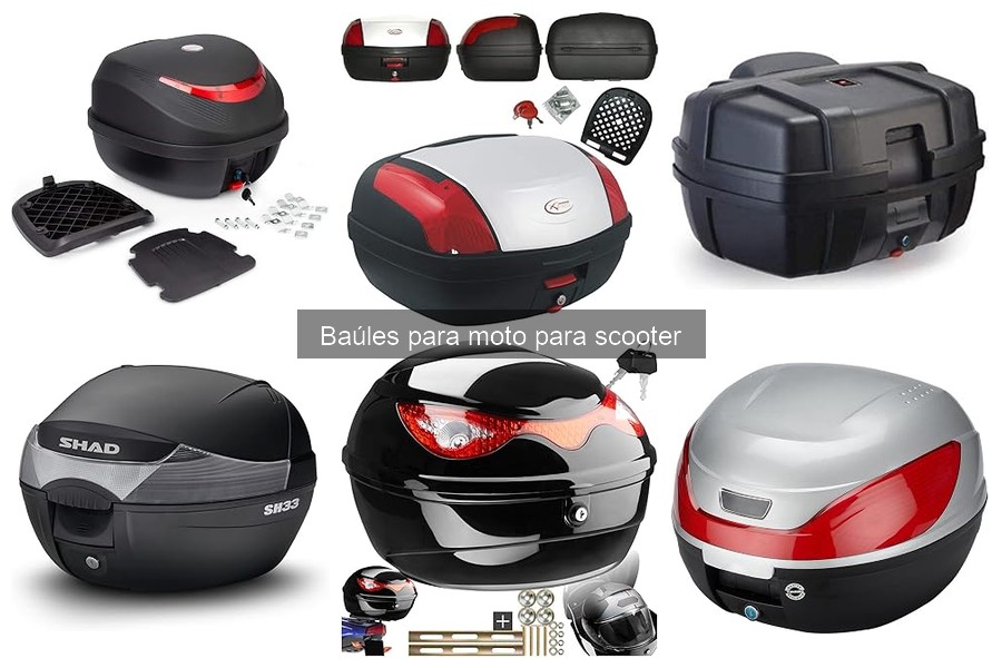 Tipos de baúles para motos scooters: Ventajas y desventajas