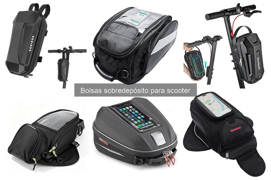 Tipos de bolsas sobredepósito para scooter: Guía y recomendaciones