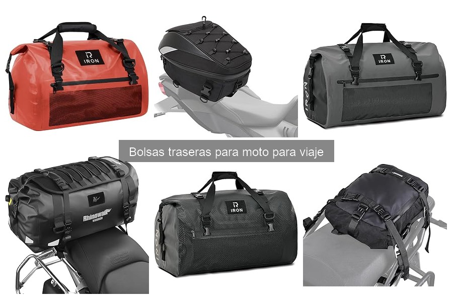 Tipos de bolsas traseras para moto: guía para elegir