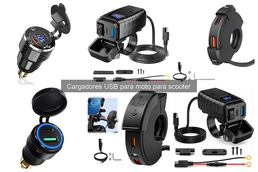 Tipos de cargadores USB para moto y scooter: guía completa