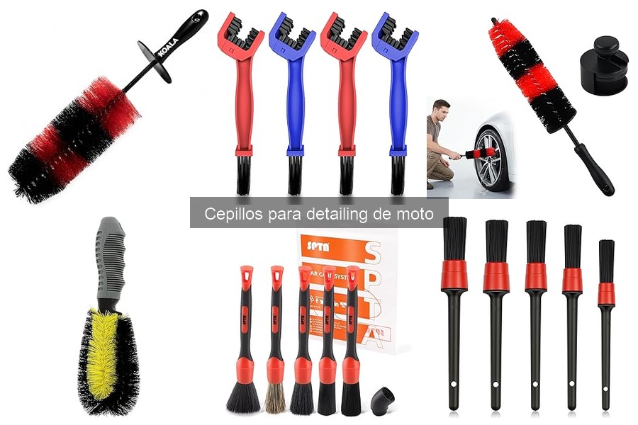 Tipos de cepillos para detailing de moto: guía completa