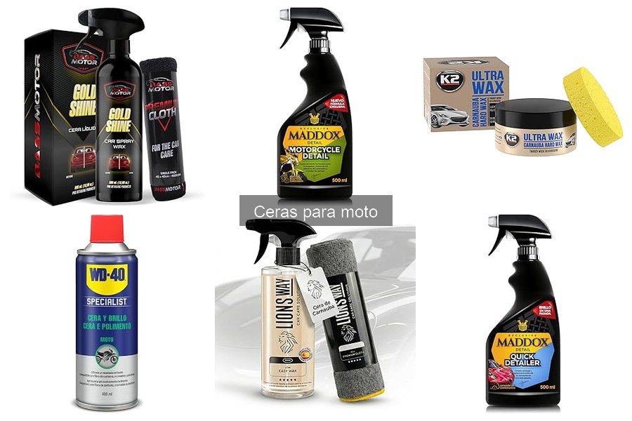 Tipos de ceras para moto y sus usos recomendados