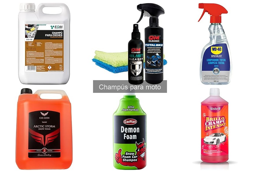 Tipos de champús para moto y sus ventajas