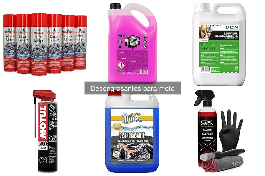 Tipos de desengrasantes para moto: guía y características