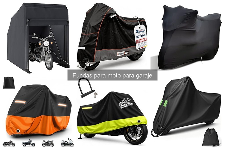Tipos de fundas para moto en garaje: impermeables y más