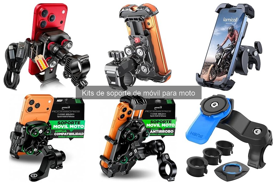 Tipos de kits de soporte de móvil para moto: Guía completa