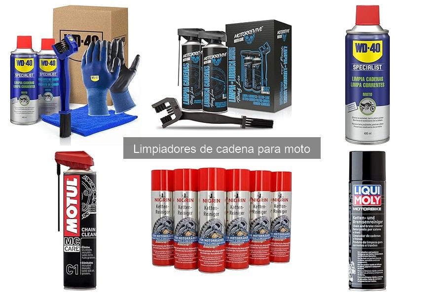 Tipos de limpiadores de cadena para moto: Guía completa