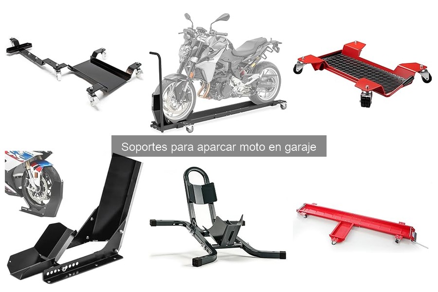 Tipos de soportes para aparcar moto en garaje