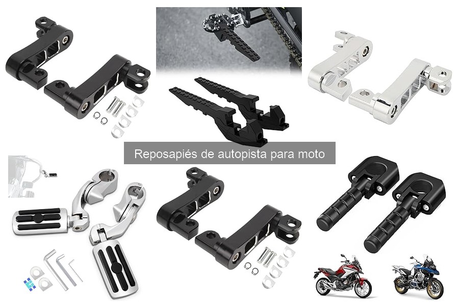 Todo sobre los reposapiés de autopista para moto