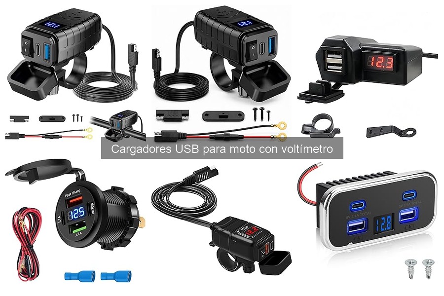 Uso correcto del voltímetro en cargadores USB para moto