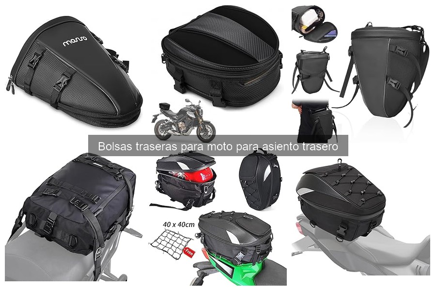 Ventajas de las bolsas traseras para moto: comodidad y más