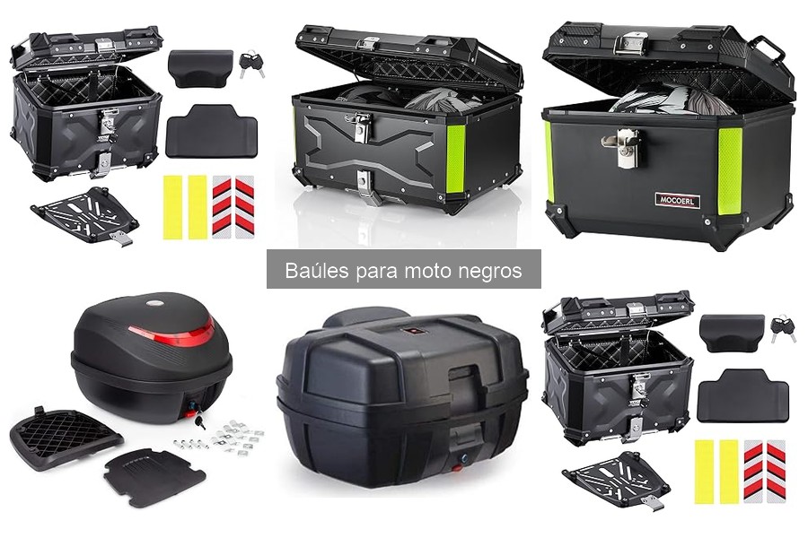 Ventajas de los baúles negros para moto: estética y funcionalidad