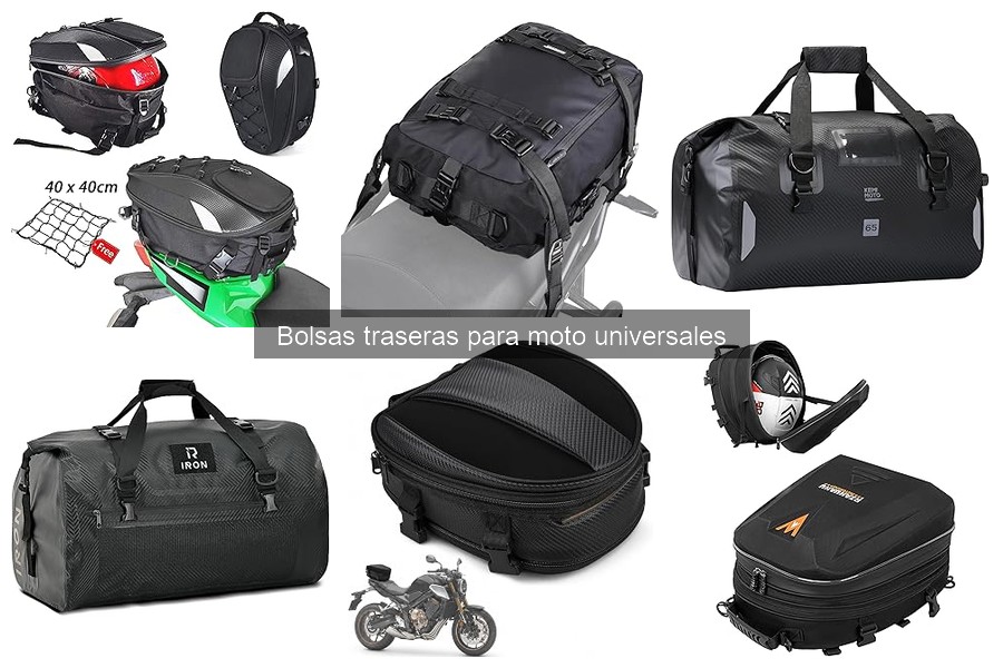 Ventajas de usar bolsas traseras para moto universales