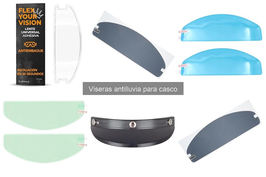 Ventajas de usar viseras antilluvia para casco en lluvia
