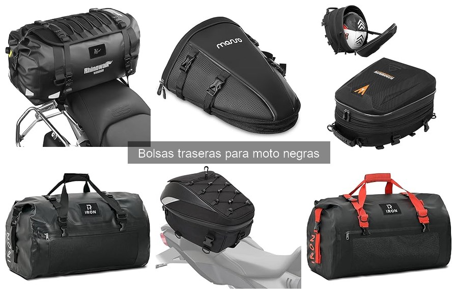 Ventajas y desventajas de las bolsas traseras para moto negras